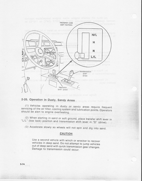 HMMWV Operator's Manual, Ch. 2